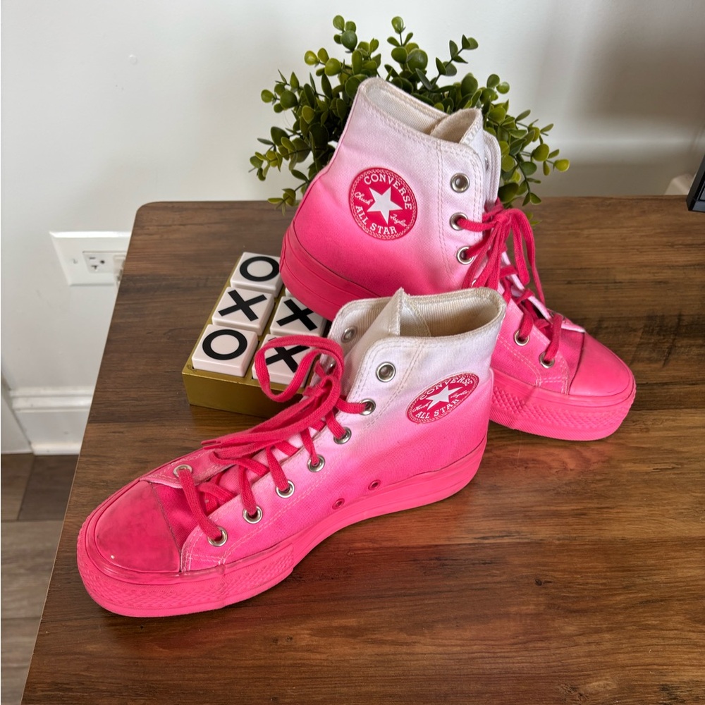 Converse Platform High Tops Hot Pink Ombré